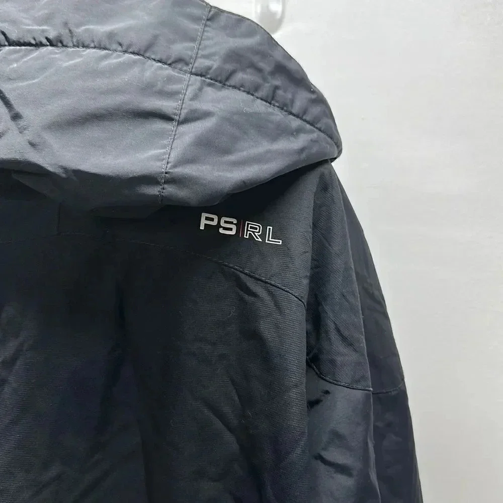 Ralph Lauren Polo Sport Coat Jacket Winter Heavyweight Black Men's Size Medium